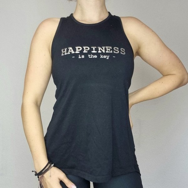 Open Back Vest "Happiness"
