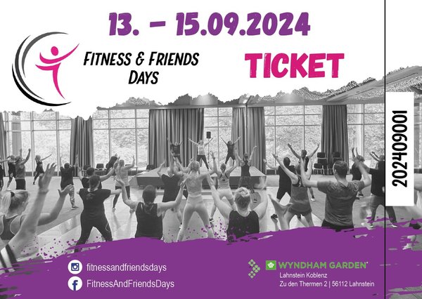 Wochenend-Ticket Fitness & Friends Days 2024