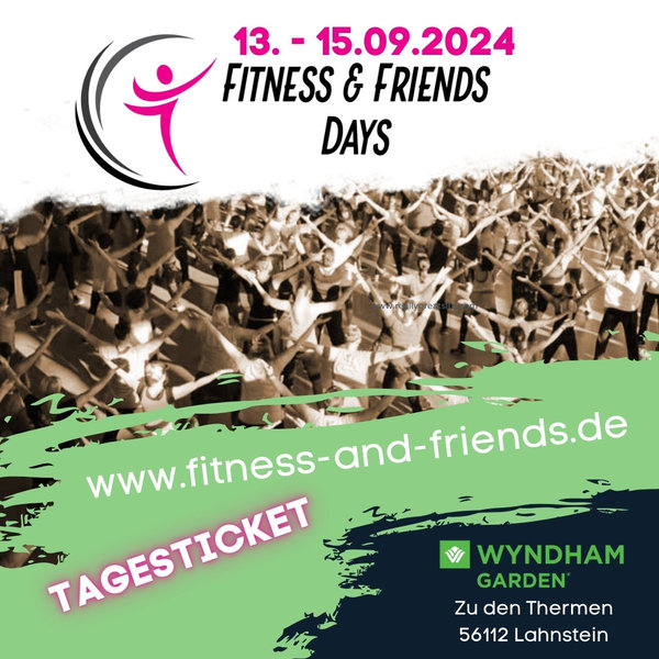 Tages-Ticket Fitness & Friends Days 2024 / Samstag, 14.09.24